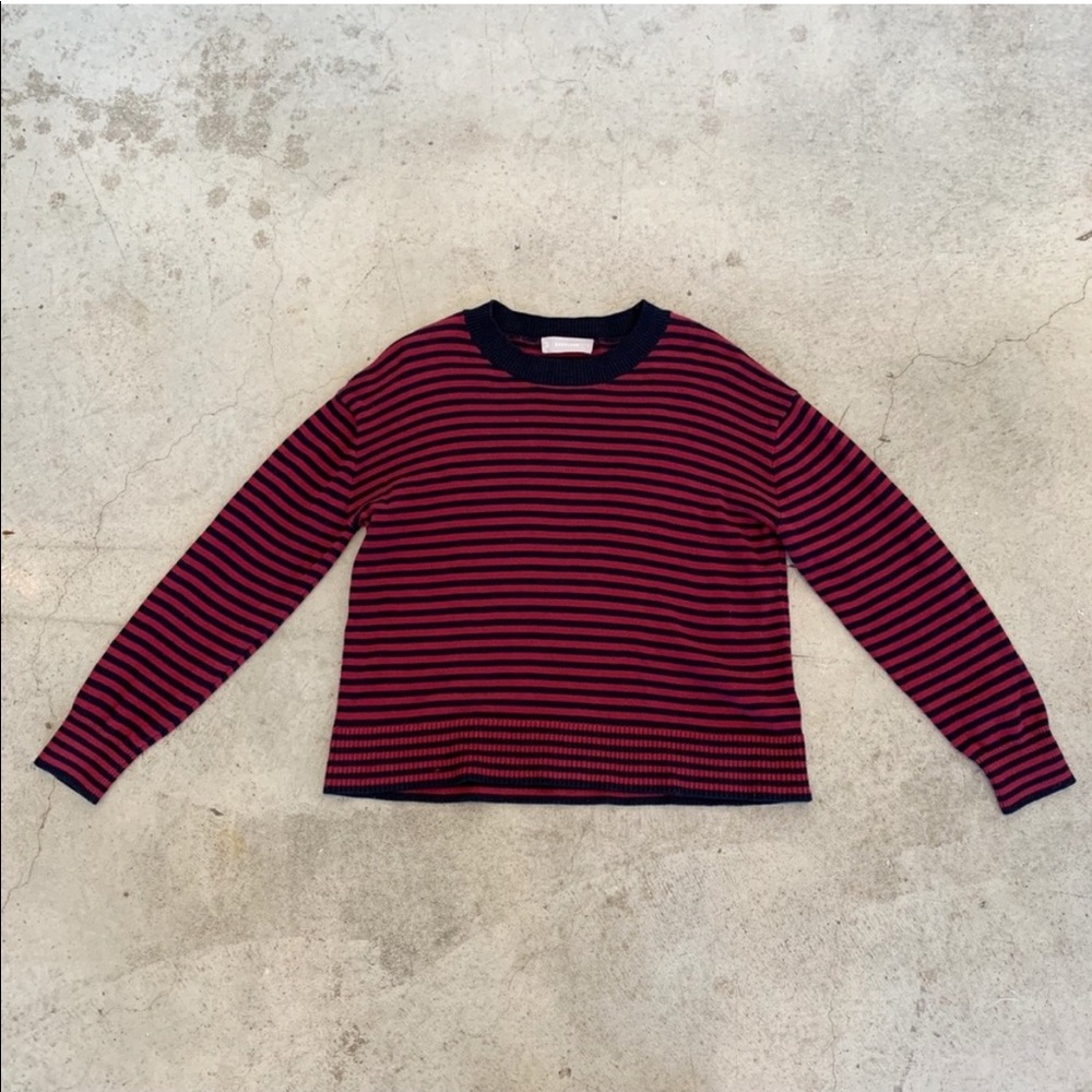 Everlane Cotton Striped Crewneck Sweater